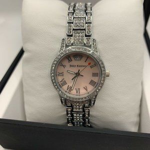 Juicy Couture Women's Watch Pink Face/Silver
